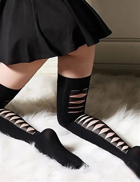 thigh-highs|Thigh high stockings + FREE SHIPPING .